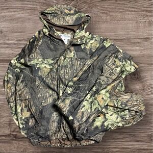 VTG Columbia Mossy Oak Hunting Jacket Men L Camo Omni Tech Waterproof Set